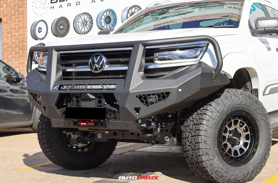 VOLKSWAGEN AMAROK ROH ASSAULT MATT BLACK WITH BLACK BOLTS AND GRAPHITE FACE