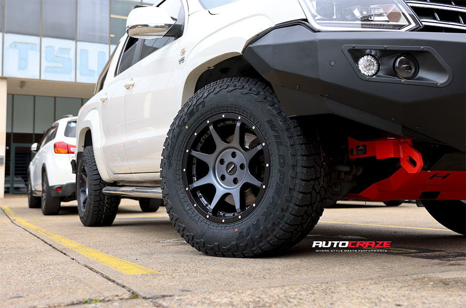 VOLKSWAGEN AMAROK ROH TROPHY MATT BLACK GRAPHITE FACE