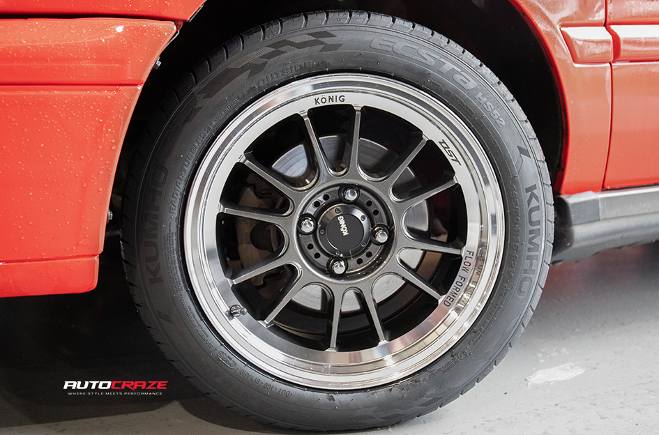 VOLKSWAGEN GOLF KONIG HYPERGRAM METALLIC CARBON W/MACHINED LIP
