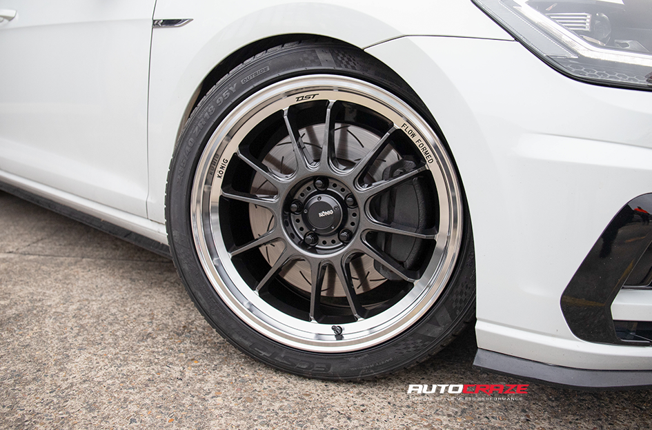 VOLKSWAGEN GOLF KONIG HYPERGRAM METALLIC CARBON W/MACHINED LIP