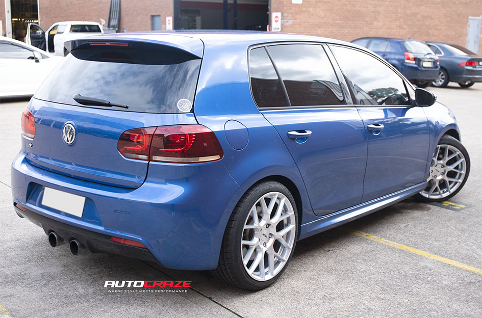 VOLKSWAGEN GOLF TSW LASARTHE GLOSS SILVER MACHINED 