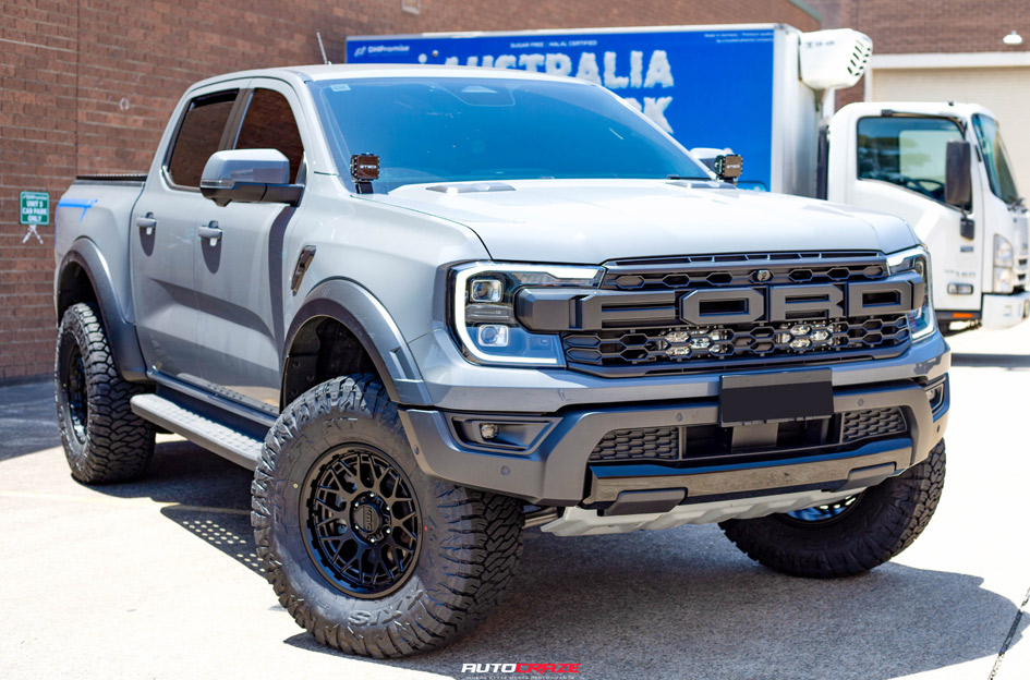 FORD RANGER RAPTOR NEXT GEN KMC TECHNIC SATIN BLACK