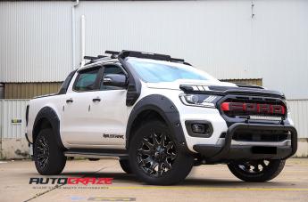 FORD RANGER BATTLE AXE GLOSS BLACK MILLED ACCENTS