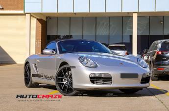PORSCHE 987 TARGA BLACK   MACHINED WITH DOUBLE DARK TINT