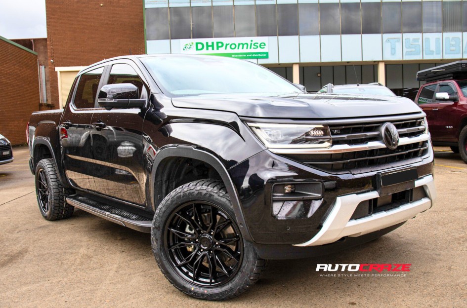 VOLKSWAGEN AMAROK NEXT GEN FUEL MUTINY MATTE BLACK W/ GLOSS BLACK LIP