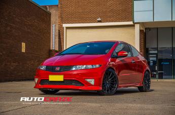 HONDA CIVIC 5 STUD DAYTONA MATTE BLACK