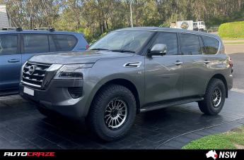 NISSAN PATROL IMPACT KM542 SATIN BLACK MACHINED FACE