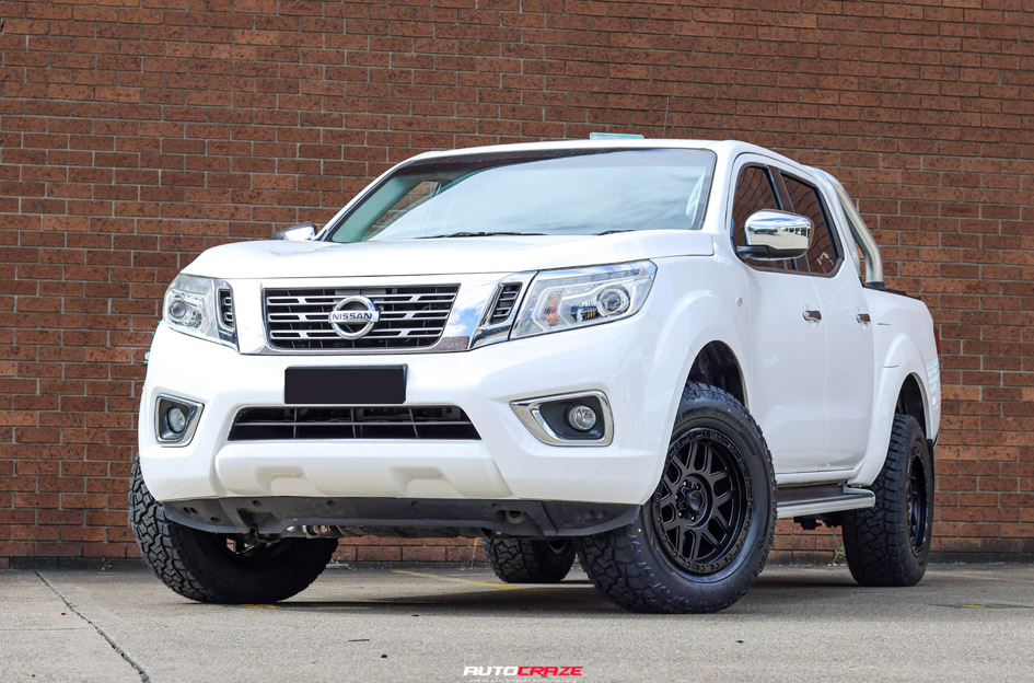 NISSAN NAVARA KMC KM544 MESA SATIN BLACK