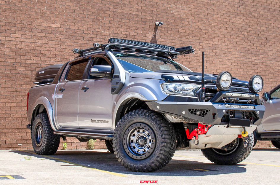FORD RANGER PX3 BLACK RHINO XPLORER MATTE GUNMETAL W/ MATTE BLACK LIP
