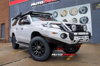 MITSUBISHI TRITON FLORIDA MACHINED FACE BLACK MATTE GREY TINT
