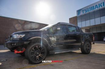 FORD-RANGER-VAPOR-BLACK-MACHINED-WITH-DARK-TINT