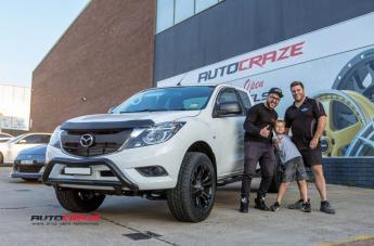 MAZDA BT 50 VAPOR BLACK MACHINED WITH DARK TINT