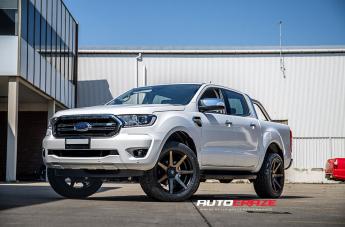 FORD RANGER AVALANCHE MACHINED FACE MATTE BLACK DARK TINT