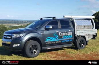 FORD RANGER BEAST BLACK MACHINED WITH DARK TINT
