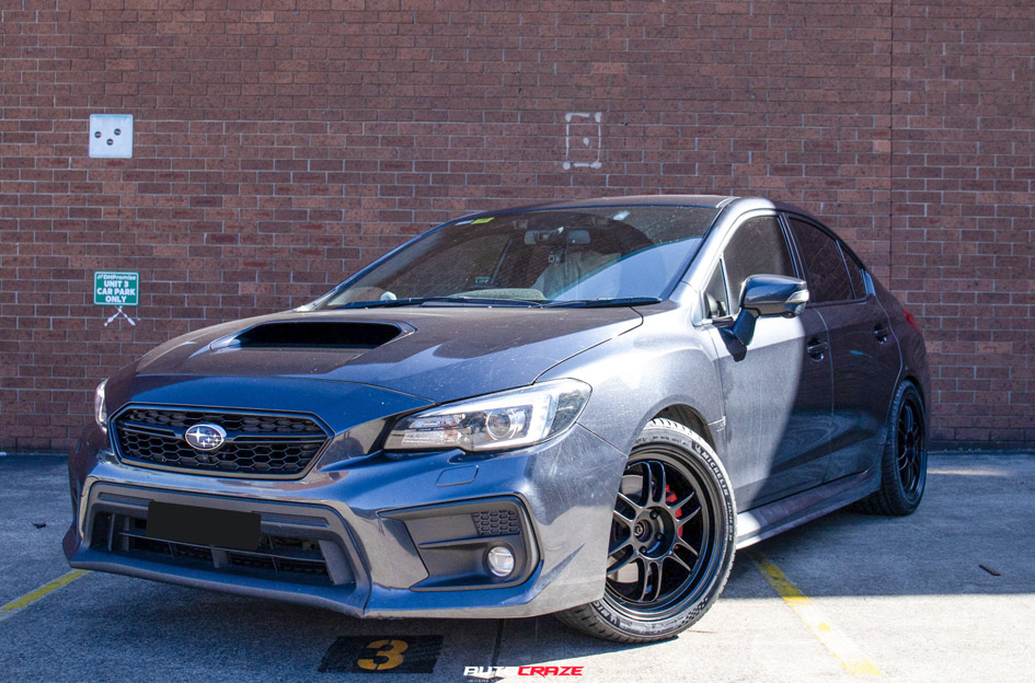 SUBARU WRX ENKEI RPF1 MATT BLACK