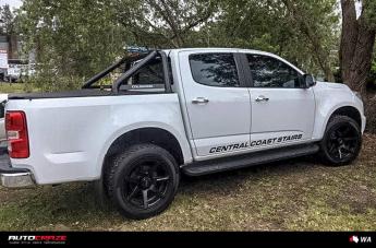 HOLDEN COLORADO AVALANCHE MATTE BLACK MILLED FONT
