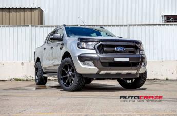 FORD RANGER COUPLER BLACK MACHINED WITH DARK TINT