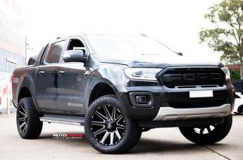 FORD RANGER CONTRA MATTE BLACK MILLED