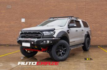 FORD RANGER AVALANCHE MATTE BLACK FRONT MILLED