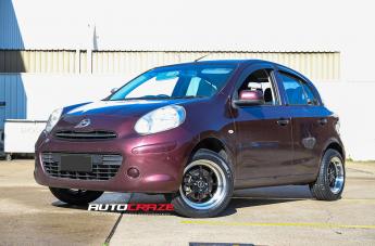 NISSAN MICRA TUNING BLACK POLISH LIP