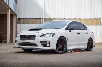 SUBARU WRX REDBACK PIANO BLACK RED UNDERCUT