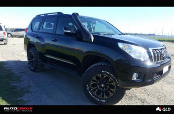 TOYOTA LANDCRUSIER VAPOR BLACK MACHINED WITH DARK TINT