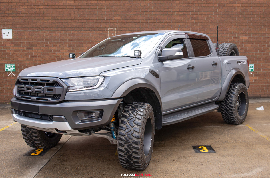 FORD RANGER RAPTOR NEXT GEN KMC GRENADE SATIN BLACK