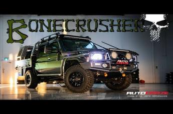TOYOTA LANDCRUSIER SLEDGE GLOSS BLACK MILLED ACCENTS