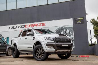 FORD RANGER BUCK 25 XD MATTE BLACK MACHINED FACE