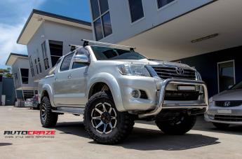 TOYOTA HILUX N70 4WD T05 SATIN BLACK MACHINED FACE