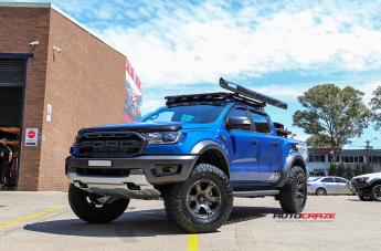 FORD RANGER RAPTOR BEAST BLACK MACHINED WITH DARK TINT