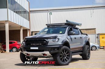 FORD RANGER RAPTOR OUTBREAK SATIN BLACK GREY TINT