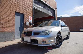 SUBARU IMPREZA MR116 GLOSS BLACK MACHINED EDGE