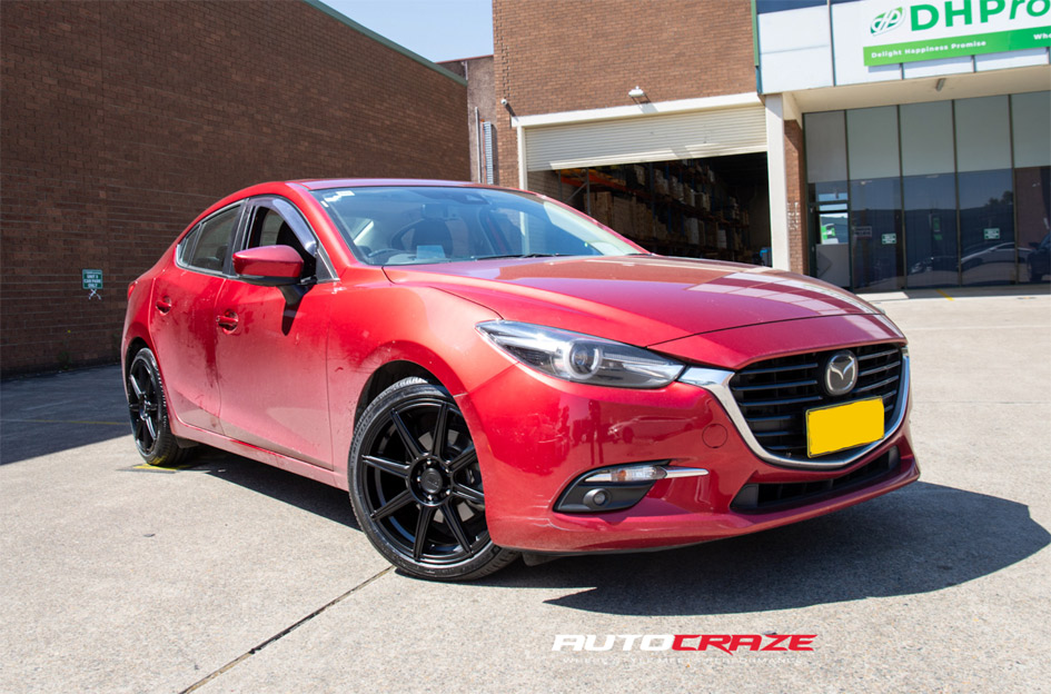MAZDA 3 MOTEGI RACING MR142 CS8 SATIN BLACK