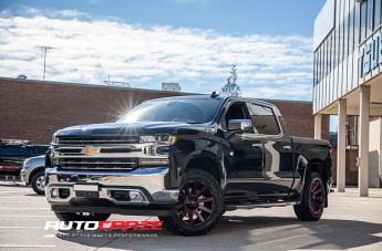 CHEVROLET SILVERADO CONTRA GLOSS BLACK CANDY RED