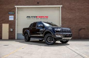 FORD RANGER GD02 MATTE BLACK MILLED ACCENTS