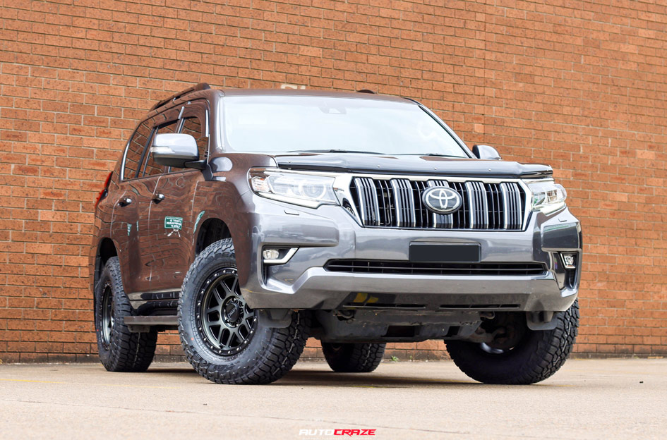 TOYOTA LAND CRUISER PRADO KMC KM544 MESA SATIN BLACK W/ GRAY TINT