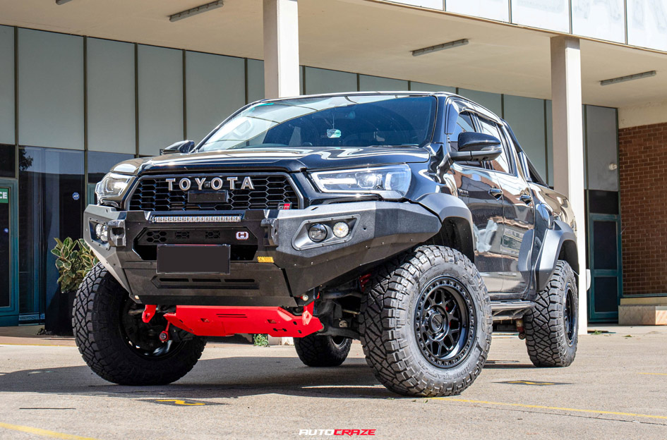 TOYOTA HILUX KMC GRS SATIN BLACK