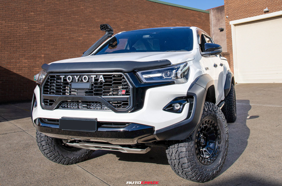 TOYOTA HILUX GR BLACK RHINO BARRAGE MATTE BLACK