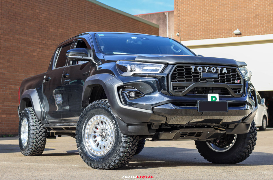 TOYOTA HILUX GR KMC IMS GLOSS SILVER W/ MACHINED FACE