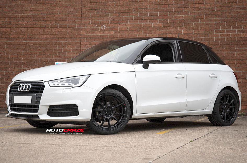 AUDI A1 ENKEI SC46 MATT BLACK & MILLING