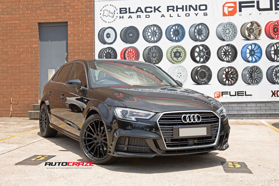 Audi A3 King Milano Satin Black Wheels 