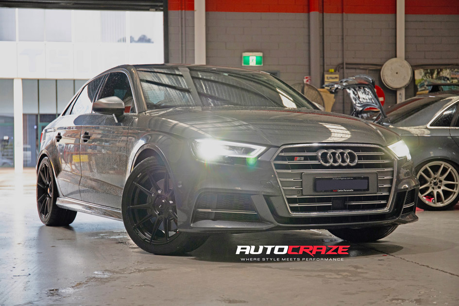 Audi S3 Enkei SC46 Matte Black