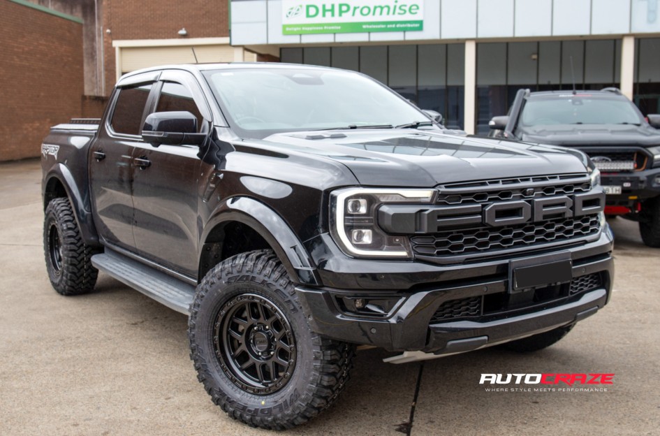 FORD RANGER NEXT GEN RAPTOR NEXT GEN KMC GRENADE MATTE BLACK