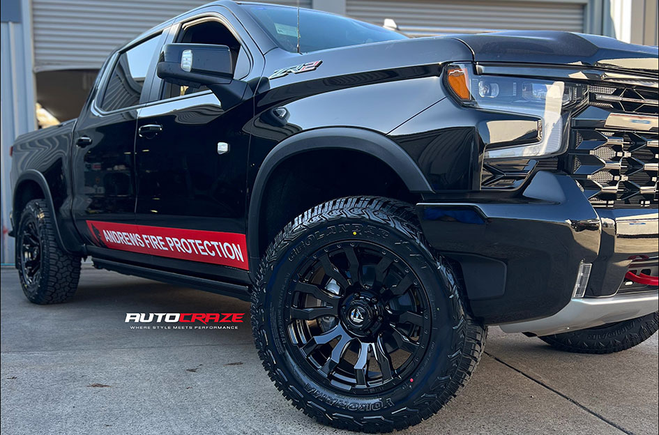CHEVROLET SILVERADO FUEL BLITZ GLOSS BLACK 
