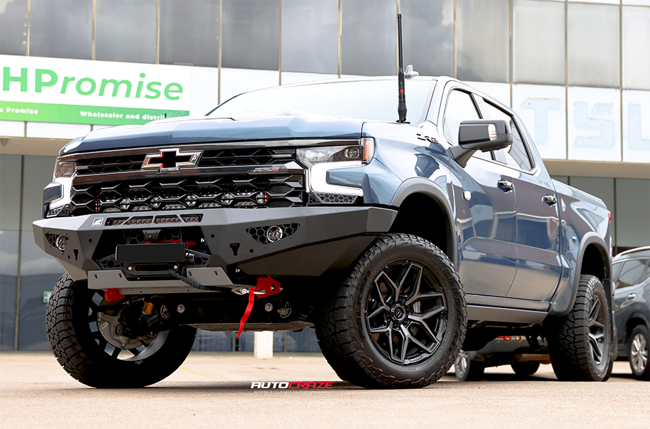 CHEVROLET SILVERADO FUEL FLUX GLOSS BLACK GREY TINT