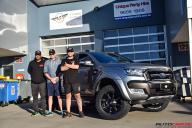 FORD RANGER COUPLER BLACK MACHINED WITH DARK TINT
