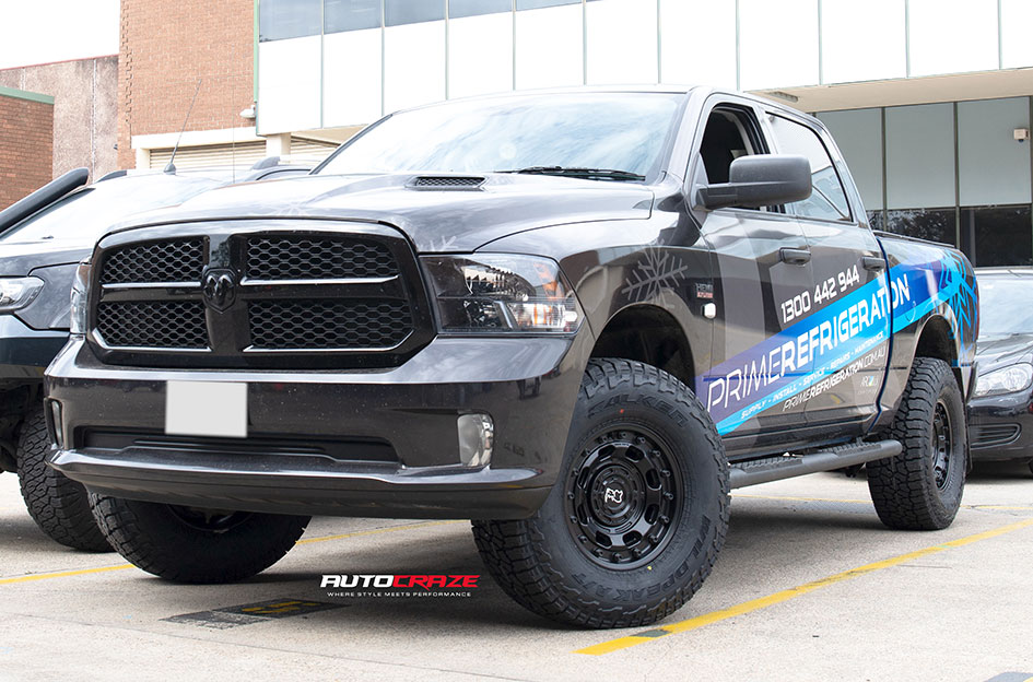 DODGE RAM BLACK RHINO ATLAS MATTE BLACK