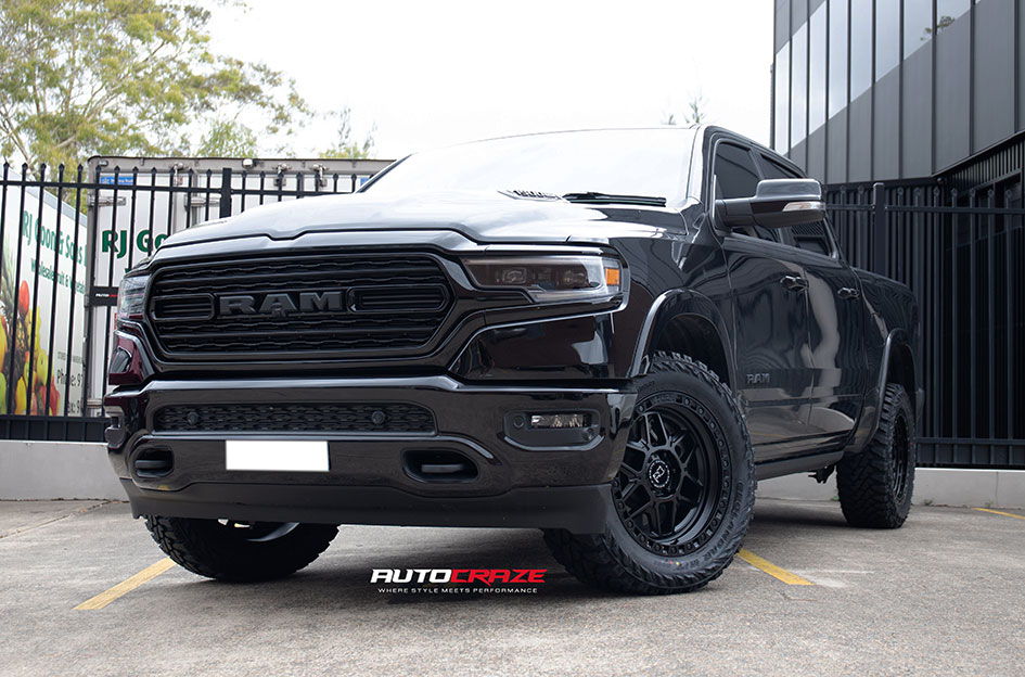 DODGE RAM BLACK RHINO KELSO MATTE BLACK 
