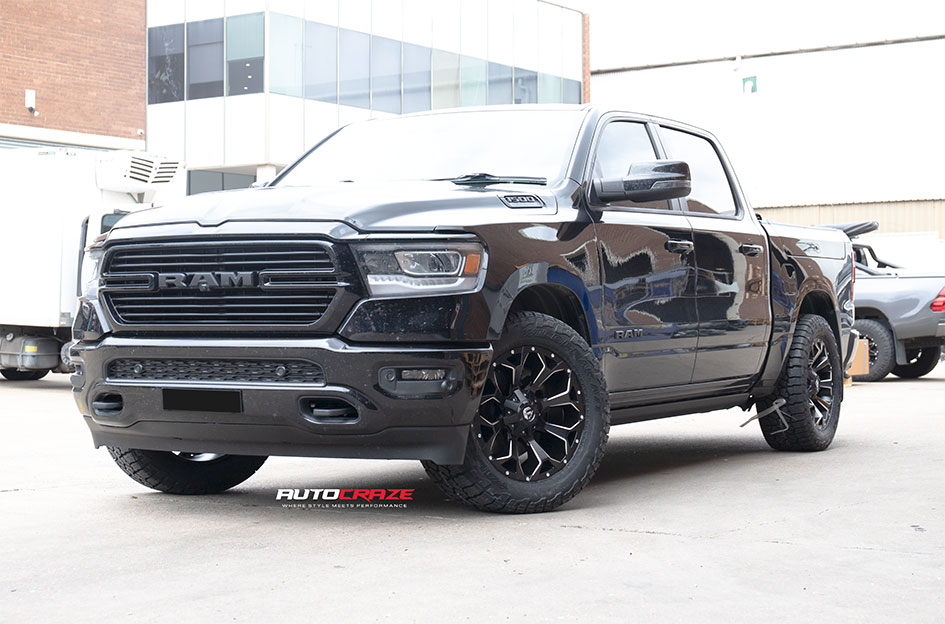 DODGE RAM FUEL ASSAULT MATTE BLACK MILLED 